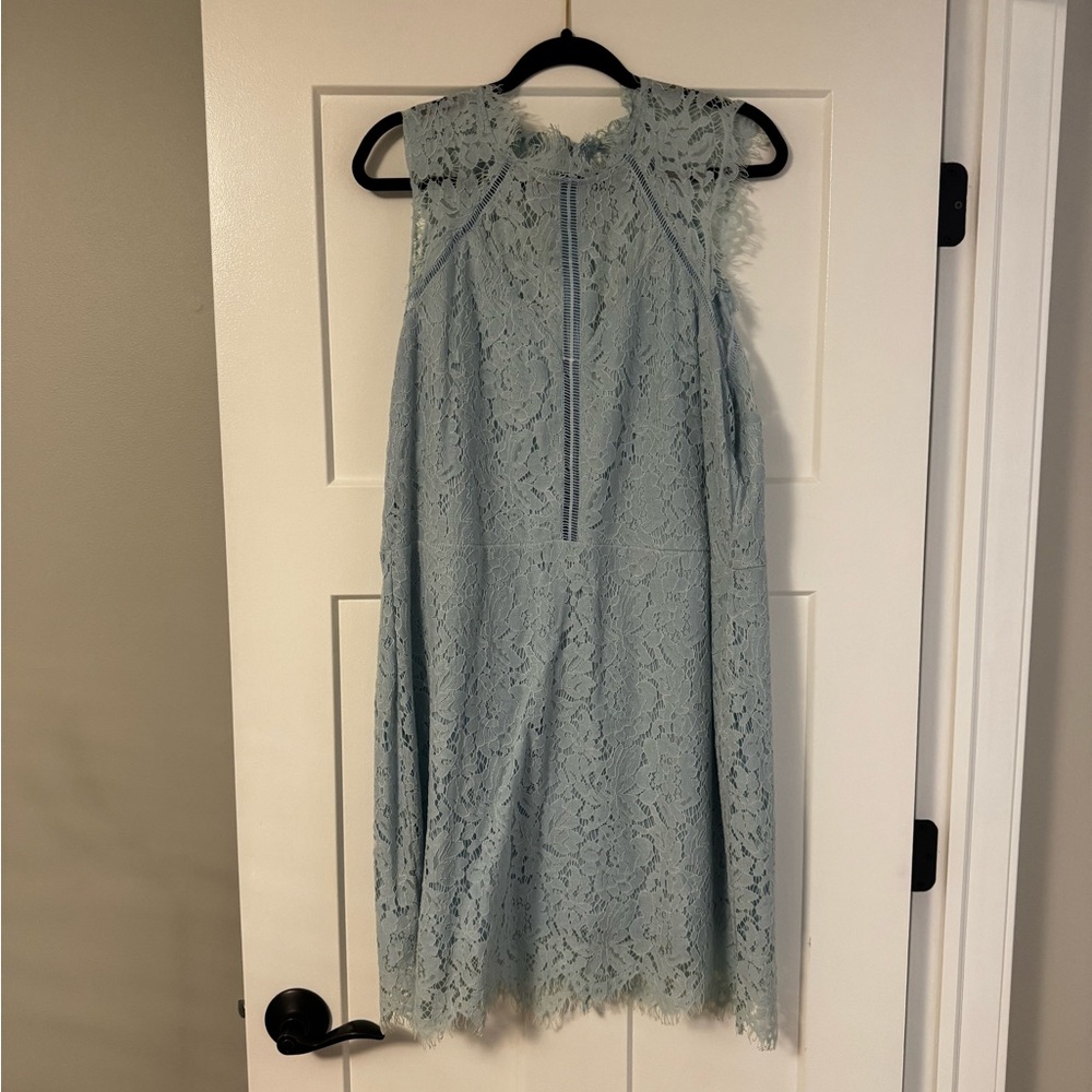 ANDREE BY UNIT Light Blue Lace Dress